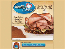 Tablet Screenshot of healthy-ones.com